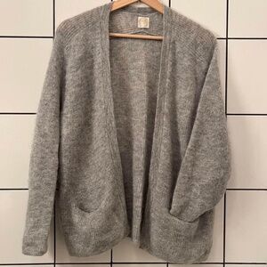 Des petits hauts | BABINE Grey Cardigan Alpaca + mohair